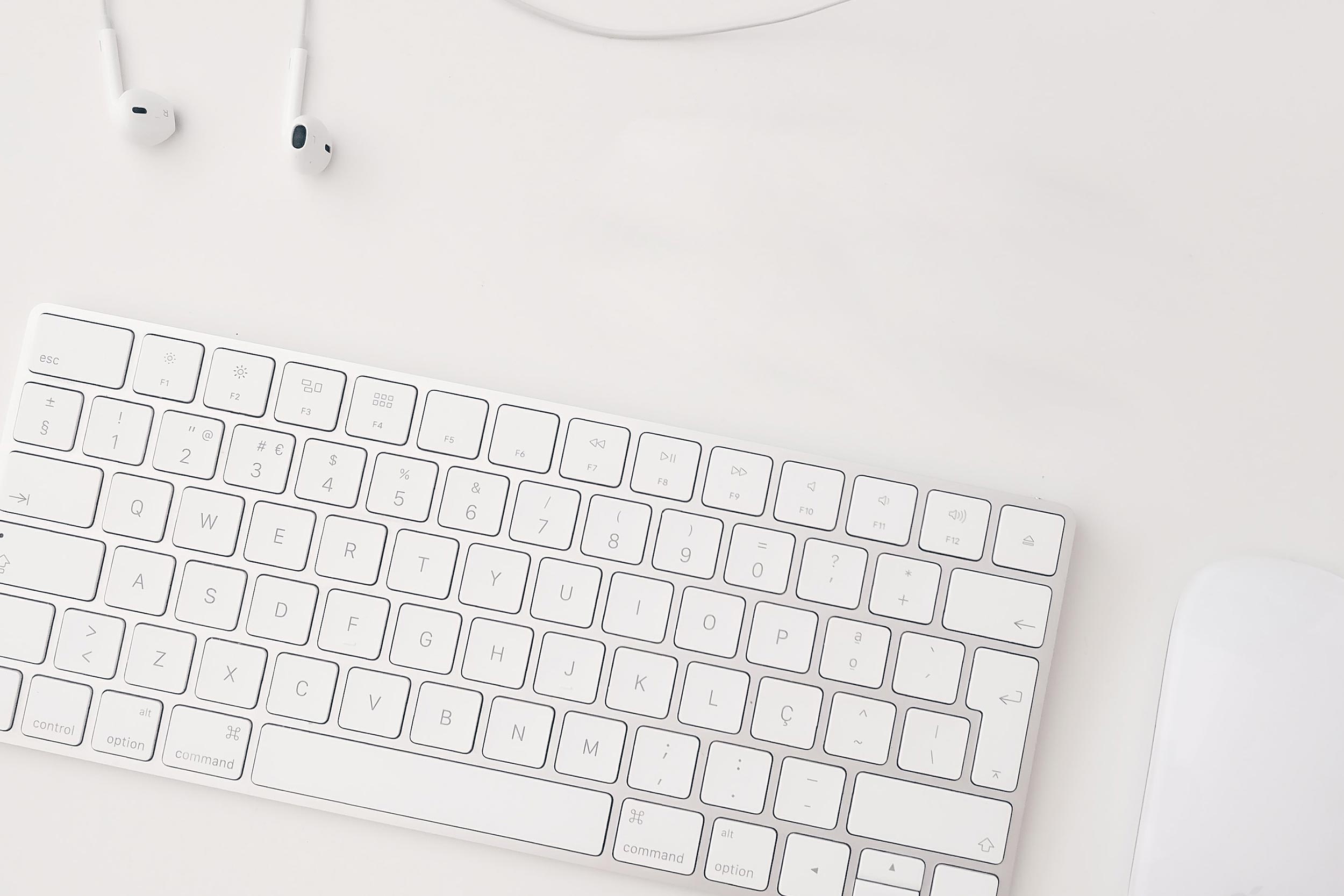 Nahaufnahme einer Tastatur.